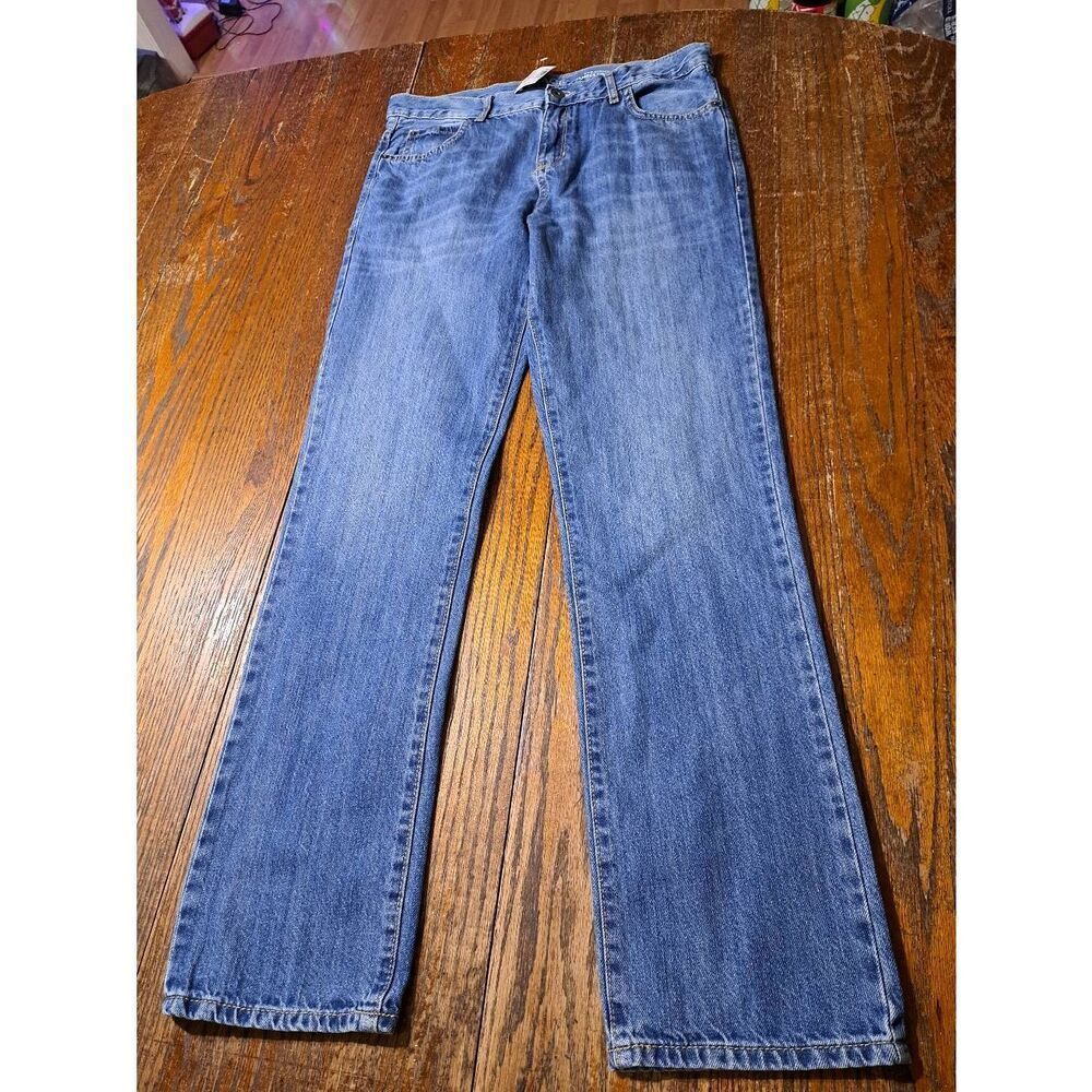NewâBoys Size 18 Place Straight Leg Cotton Denim Blue Jeans Adjustable Waist NWT